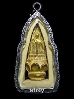 Buddha Chinnarat Seat on Lotus Pedestal Wat Suthus BE2485 Thai Amulet