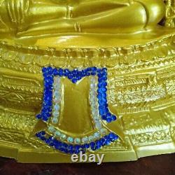 Buddha Chinnarat Statue Amulet Brass Antique Meditation healing Sacred Thai