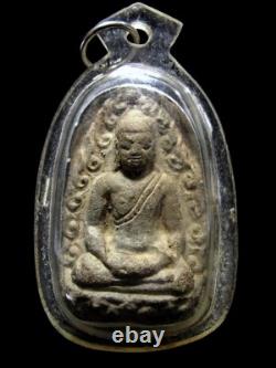 Buddha Dvaravati Radiating Flame, Thai Amulet 15/16th C