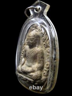 Buddha Dvaravati Radiating Flame, Thai Amulet 15/16th C