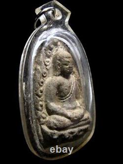 Buddha Dvaravati Radiating Flame, Thai Amulet 15/16th C