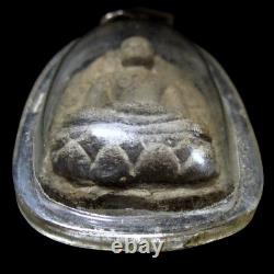 Buddha Dvaravati Radiating Flame, Thai Amulet 15/16th C