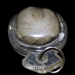 Buddha Dvaravati Radiating Flame, Thai Amulet 15/16th C