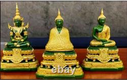 Buddha Emerald Statue 5 Thai Buddha Meditation Wat Phra Kaew x 3 Season/Set