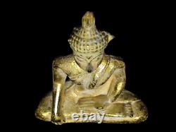 Buddha Gold Phra Yod Thong Wat Khao Sukim Temple Blessed Thai Amulet