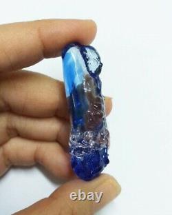 Buddha Leklai Kaew Blue LP Tuad Protection Magic Thai Amulet Power Luck Talisman