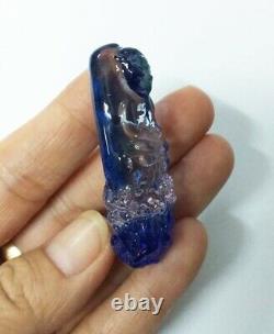 Buddha Leklai Kaew Blue LP Tuad Protection Magic Thai Amulet Power Luck Talisman