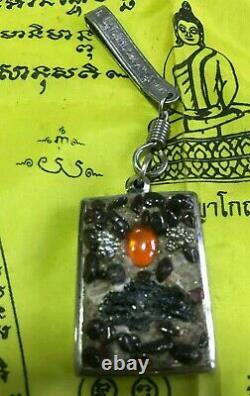 Buddha Magic Thai Amulet Leklai Cluster Badge Eye Naga Pendant Talisman Devil