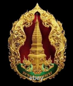 Buddha Miracle Amulet Phra Thai Gold Buddhist Pendant Mantra Wat Pratat Phanom