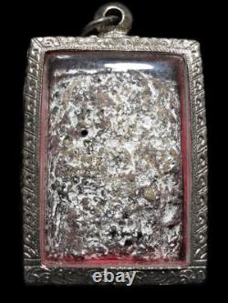 Buddha Panel 9 type, Phra Kru Na Dune, Green Lava stone, Thai Amulet Talisman