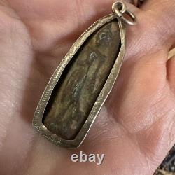 Buddha Perdloke Antique Thai Magic Amulet Pendant Rich Money Lucky Happy Success