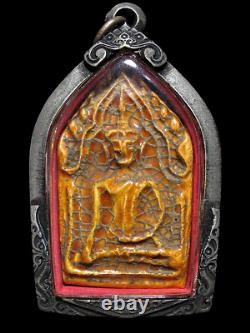 Buddha Phra Khunpan Pentagonal Kru Wat Yai Chai Mongkol Thai Amulet 16th C