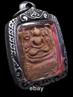 Buddha Phra LP Parn Pim Song Pla Figure BE2460 Thai Amulet