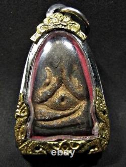 Buddha Phra Pidta Bua Put LP Tim Figure BE2516 Thai Amulet