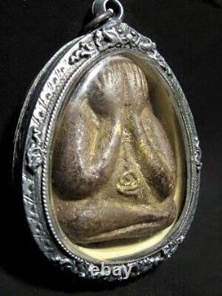 Buddha Phra Pidta Jumbo LP Doe BE2503 Figure Thai Amulet