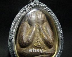 Buddha Phra Pidta Jumbo LP Doe BE2503 Figure Thai Amulet