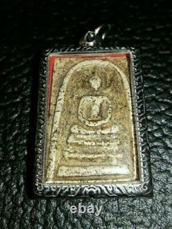 Buddha Phra Somdej Bangkhunprom Thai Amulet Magic Charm Talisman Old Protection