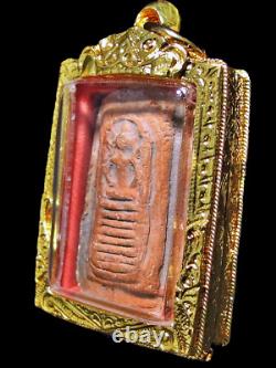 Buddha Phra Somdej Pim Pai Tong LP Nong BE2460 Thai Amulet