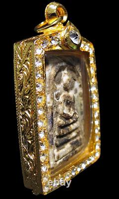 Buddha Phra Somdej Wat Rakang Pim Yai Thai Amulet 19th C