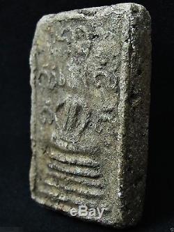 Buddha'Somdej Chaloem Phra Kiat' First Rattanakosin Era Thai Amulet Silver Case