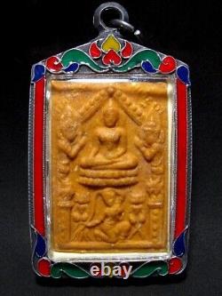 Buddha Somdej Victorious Mara LP Kuai Phra Mae Torani Base Figure Thai Amulet