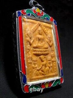 Buddha Somdej Victorious Mara LP Kuai Phra Mae Torani Base Figure Thai Amulet