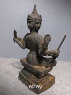 Buddha Statue Bronze Sculpture Brahma with Eight Arms Thai Amulet Buddha Statue Bronze Sculpture Brahma with Eight Arms Thai Amulet