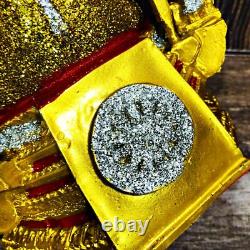 Buddha Statue Chinnaraj Peaceful Lucky Gold Dust Magic Rich Thai Amulet #16921