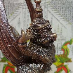 Buddha Statue Phra Garuda Phaya Krut Magic Bird Sculpture Thai Buddhism Talisman