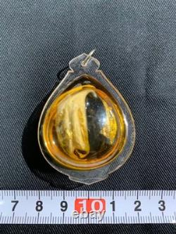 Buddha Statue Thai Amulet Good Luck Money Buddhist Art Used