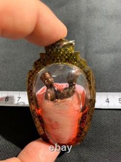 Buddha Statue Thai Amulet Good Luck Money Buddhist Art Used