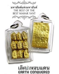 Buddha Talisman Best Mahar Yant Gold Sheet Thai Charm Magic Power Amulet Ajarn O