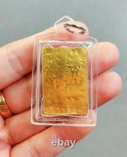 Buddha Talisman Best Mahar Yant Gold Sheet Thai Charm Magic Power Amulet Ajarn O