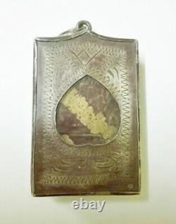 Buddha Thai Amulet Antique Case Phra Somdej LP Toh Magic Rare Old Power Protect