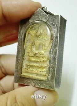 Buddha Thai Amulet Antique Case Phra Somdej LP Toh Magic Rare Old Power Protect