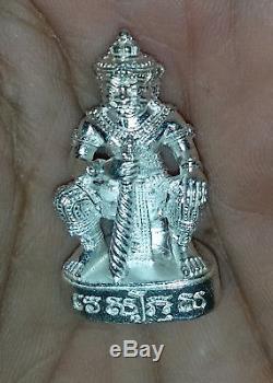 Buddha Thai Amulet Vaisravana Bishamonten, wessuwan 925 silver coin
