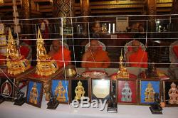 Buddha Thai Amulet Vaisravana Bishamonten, wessuwan with 100%silver case