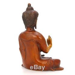 Buddha Thai Statue Amulet Brass Figurine Buddhism Meditation New Tibet Tibetan
