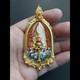 Buddha on Head Giant God Thao Wessuwan Golden Face Thai Amulet Phra Nikhom