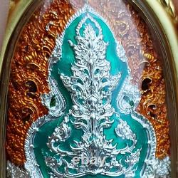 Buddha on Head Giant God Thao Wessuwan Golden Face Thai Amulet Phra Nikhom