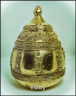Buddhas Alms Bowl LP Ajarn O Thai Amulet Bring Happiness Wealth Lucky Success