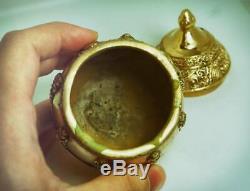 Buddhas Alms Bowl LP Ajarn O Thai Amulet Bring Happiness Wealth Lucky Success