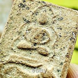 Certificate Clay Buddha Ride Lion Lp Parn Be2474 Kru DongTan Thai Amulet #16746