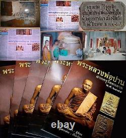 Certificate Clay Buddha Ride Lion Lp Parn Be2474 Kru DongTan Thai Amulet #16746
