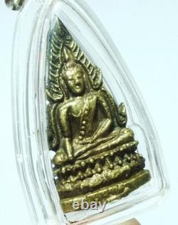 Certificate Garantee Buddha Chinnaraj BE2495 Powerful Luck Thai Amulet Bronze