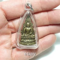 Certificate Garantee Buddha Chinnaraj BE2495 Powerful Luck Thai Amulet Bronze