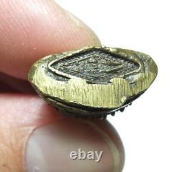 Certificate Garantee Buddha Chinnaraj BE2495 Powerful Luck Thai Amulet Bronze