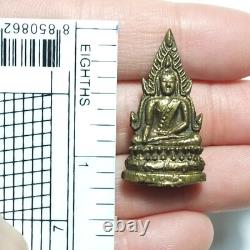 Certificate Garantee Buddha Chinnaraj BE2495 Powerful Luck Thai Amulet Bronze