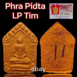 Certificate Khun Paen Lp Tim 2 Takrut Thai Buddha Amulet Talisman Charm A058