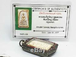 Certificate Phra Somdej Lp Toh Wat Bangkhumprom Thai Buddha Amulet